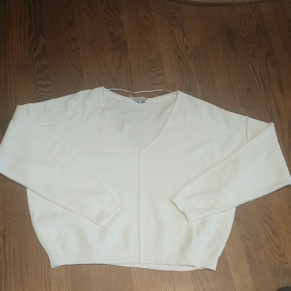 Free people white v neck